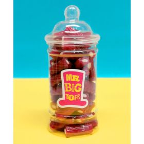 Mr Big Tops Jar of Strawberry Cable Bites Sweets – 500ml