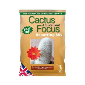Growth Technology Cactus Focus Peat Free Repotting Mix - 3L