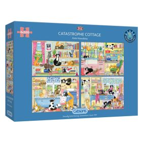 Gibsons Catastrophe Cottage Jigsaw Puzzle - 4 x 500 Piece