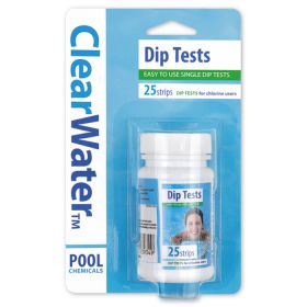 ClearWater Chlorine Dip Test Strips - 25 Pack