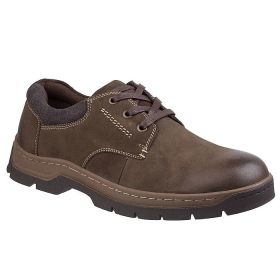 Cotswold Men’s Thickwood Burnished Leather Shoes – Brown