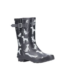Cotswold Women's Mid-Height Wellington Boots - Dalmatian
