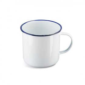 Highlander Vintage Enamel Mug, 560ml - White