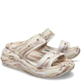 Crocs Women’s Crush Marbled Sandals - Bone