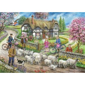 House Of Puzzles The Merridale Collection MC743 Daffodil Cottage Jigsaw Puzzle - 1000 Piece