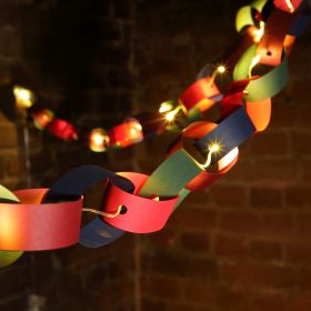 DIY LED Flexi Paper Chain Garland Crafting Pack - 2.2m 