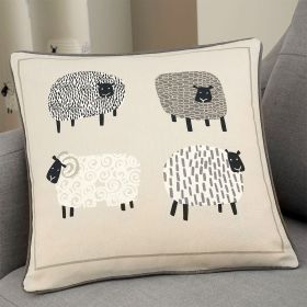 Fusion Dotty Sheep Cushion - Natural