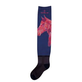 Dublin Women’s Stocking Socks – Horse Polygon