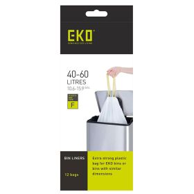 EKO Size F Bin Liners 40-60 Litres – 12 Bags