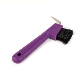 Ezi-Groom Hoof Pick/Brush-Purple