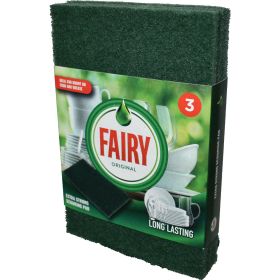 Fairy Original Extra Strong Scouring Pads - Pack of 3