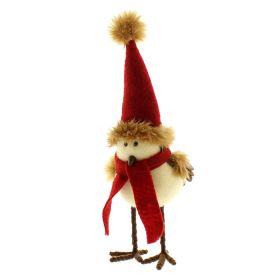 Rocking Robin Santa Hat Ornament - 30cm