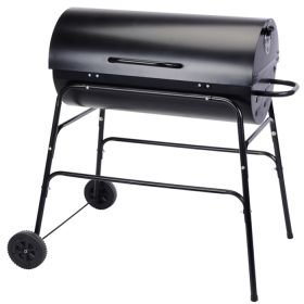 Flame Master Smoker Charcoal Drum Barbecue