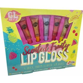Grafix GL Style Scented Fruity Lip Gloss - Set of 5