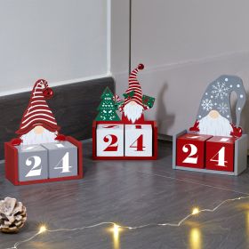 Wooden Gonk Countdown Decoration - Assorted