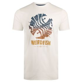 Weird Fish Men's Shatter Graphic T-shirt - Dusty White