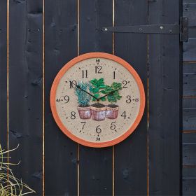 Smart Garden Outside In Herbs Wall Clock