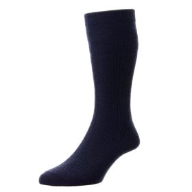 HJ Hall Wool Rich Softop® Extra Wide Socks – Navy