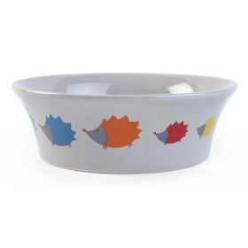 Zoon Flared Hoglets Ceramic Cat Bowl - 15cm