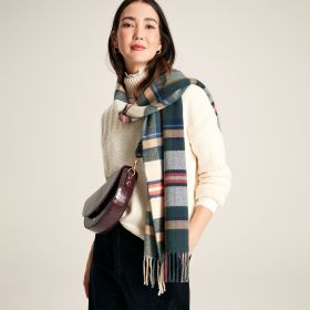 Joules Women's Langtree Scarf - Green Check