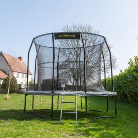 Jumpking 7ft x 10ft Professional Oval Trampoline and Enclosure