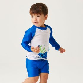 Regatta Children's Animal Rash Suit - Bubbles The Shark (Hawaiian Blue)