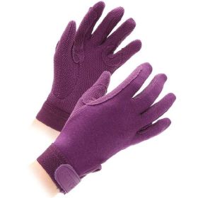 Shires Children's Newbury Riding Gloves - Purple