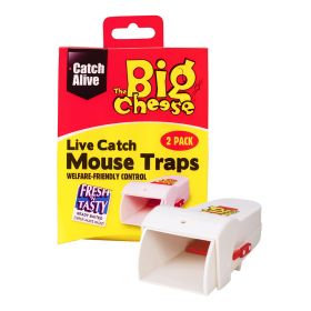 The Big Cheese Live Catch Mouse Traps - 2 Pack