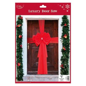 Luxury Door Bow - Red