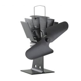 Mansion Heat Powered Eco Stove Fan - Black