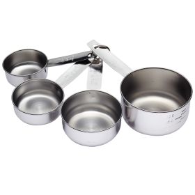 KitchenCraft Stainless Steel Measuring Cup Set - 4 Piece