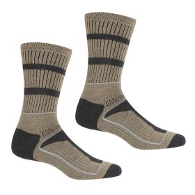 Regatta Men’s Samaris 3 Season Socks, Pack of 2 – Moccasin