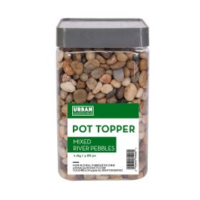 Plant Pot Toppers - Mixed River Pebbles, 2.2kg