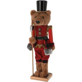 Teddy Bear Nutcracker Christmas Decoration - 38cm