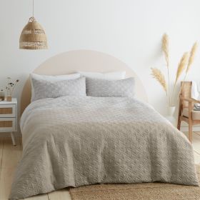 Catherine Lansfield Ombre Geo Duvet Set - Natural