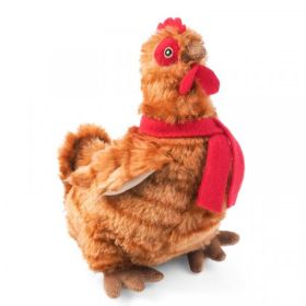 Zoon Poochie Poultry Pet Toy - Rust