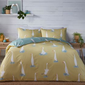 Fusion Puddles The Duck Duvet Cover Set - Yellow