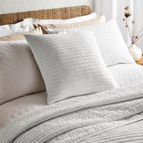 Bianca Fine Linens Quilted Cushion - White