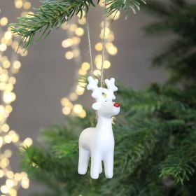 Red-Nosed Reindeer Decoration - 7cm