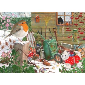 House Of Puzzles The Oakridge Collection MC536 Robin Redbreast Jigsaw Puzzle - 1000 Piece