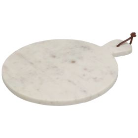 Round Marble Chopping Board - White 