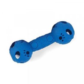Zoon Rubber Dumbbell Dog Toy with Treat Holder