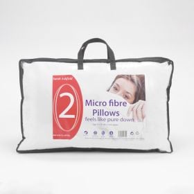 Sarah Ashfield Micro Fibre Pillows - 2 Pack