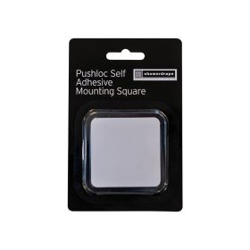 Showerdrape Pushloc Self Adhesive Square – Clear