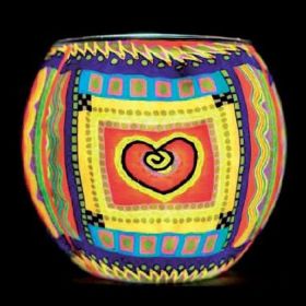 Benaya Art Ceramics Single Heart Tealight Holder