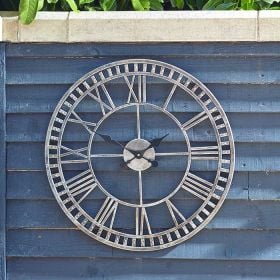 Smart Garden Outside In Buxton Wall Clock, 60cm – Grey
