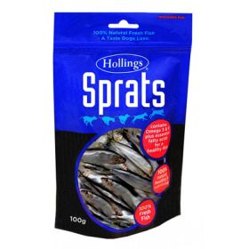 Hollings Sprats Dog Treats - 100g