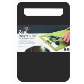 Zeal Straight To Pan Chopping Board, Medium - Black
