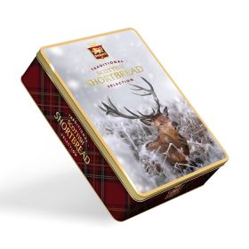 Stewarts Champion Collection Scottish Shortbread Tin, 400g – Reindeer