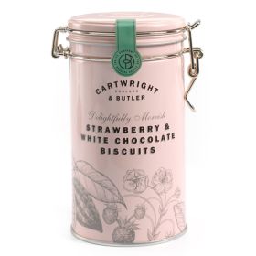 Cartwright & Butler Strawberry & White Chocolate Biscuits Tin